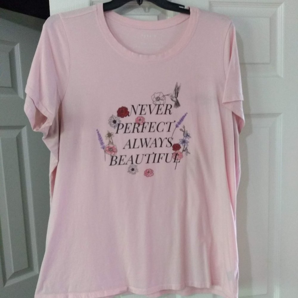 Torrid Size 3 Pink Crew Neck Tee